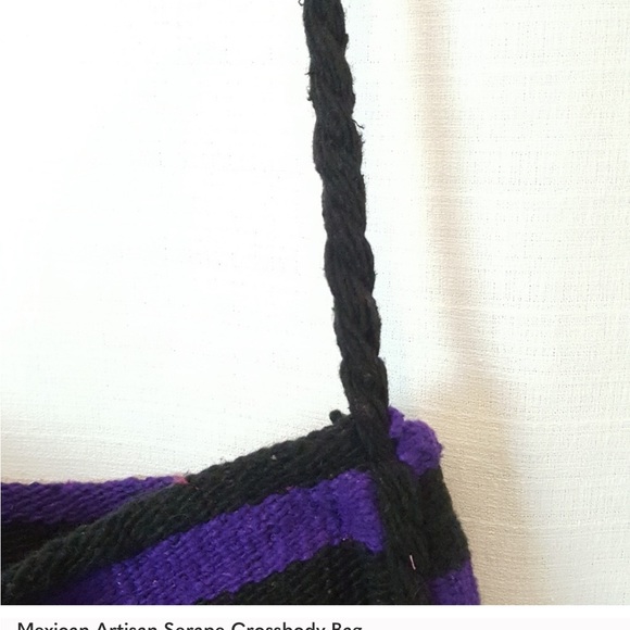 Mexican Artisan Serape Crossbody Bag - Picture 3 of 4